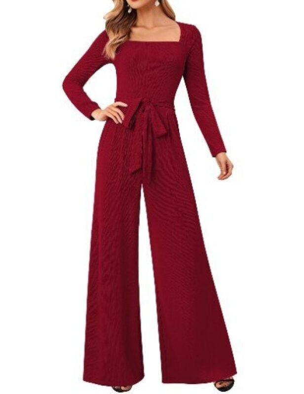 LOOKBOHO Women's Wide-Leg Jumpsuit - Elegant & Comfortable