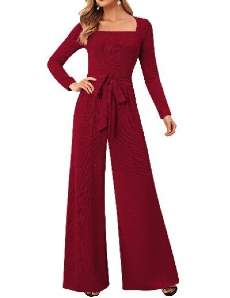LOOKBOHO Women's Wide-Leg Jumpsuit - Elegant & Comfortable