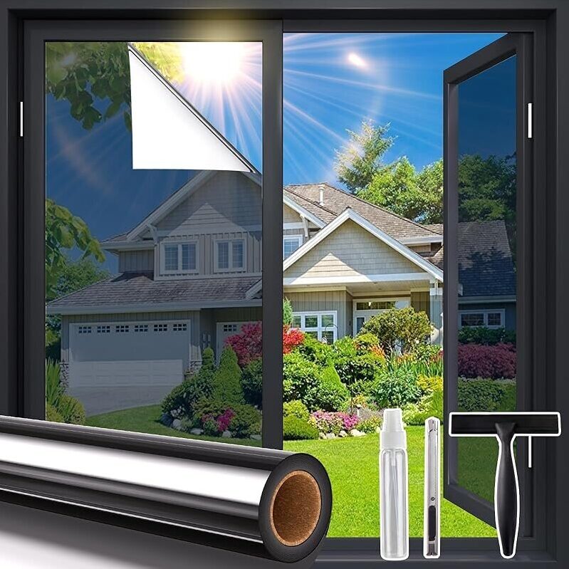 Coavas Window Privacy Film - Daytime Use with Tools