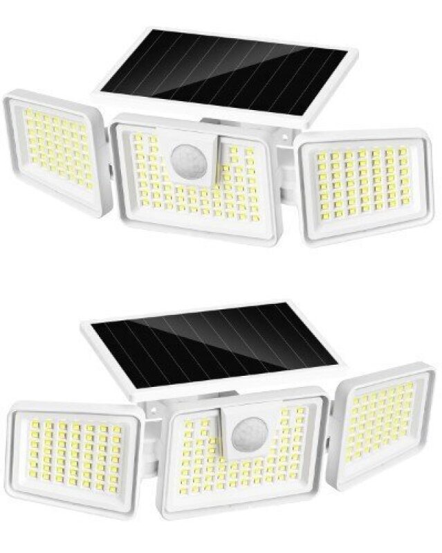 INCX Outdoor Solar Motion Sensor Lights, 2-Pack