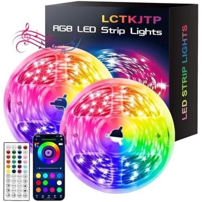 RGB Music Sync LED Strip Lights 50% OFF - Ultimate Home Ambiance