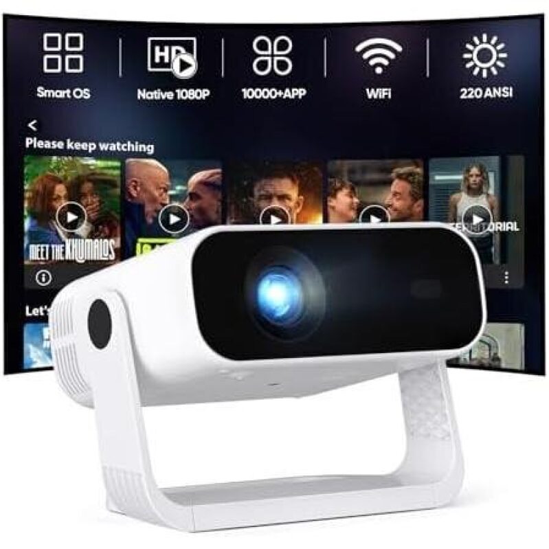 Smart OS Mini Projector - Affordable and Compact Entertainment