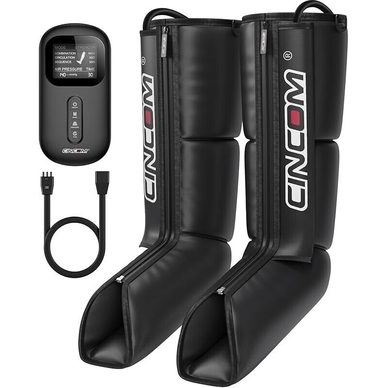 3-Mode 3-Intensity Air Compression Leg Massager with LCD Controller