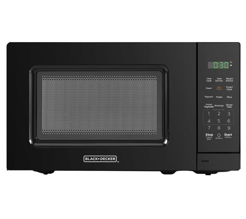 BLACK+DECKER 0.7 cu. ft. LED Digital Microwave - Black