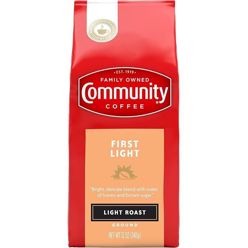 Community Coffee First Light Blend - Bright and Delicate Light Roast