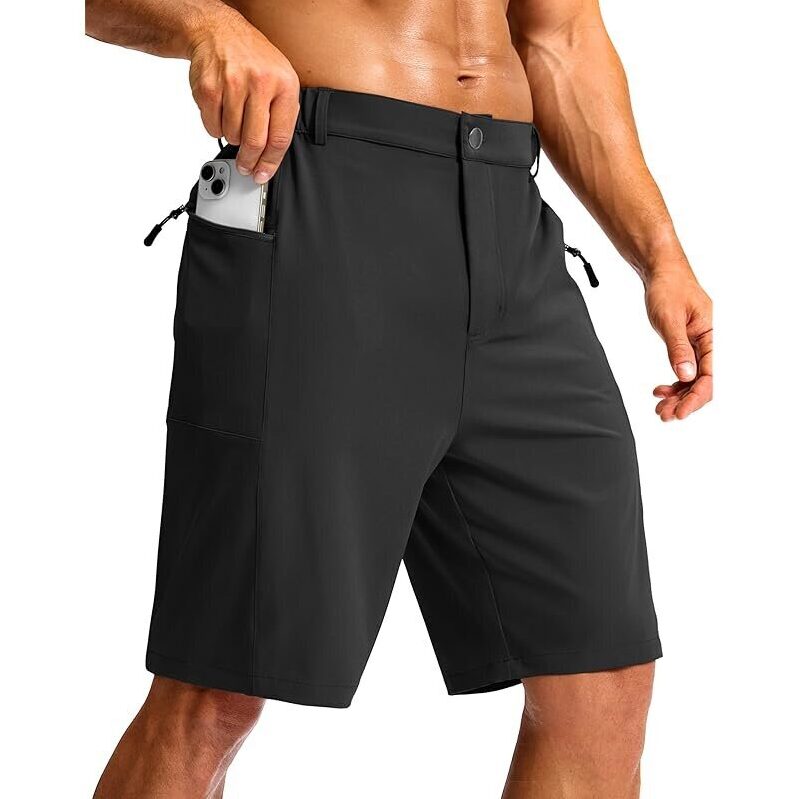 Men's Casual Shorts 9-in - Lightweight, Breathable Fabric for Hiking & Golf