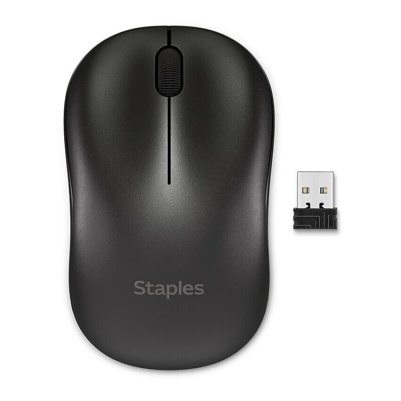 Staples TECH Wireless Ambidextrous Optical USB Mouse - ST62601