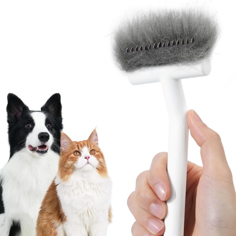 aumuca Undercoat Rake for Dogs & Cats - Professional Deshedder and Dematting Grooming Comb