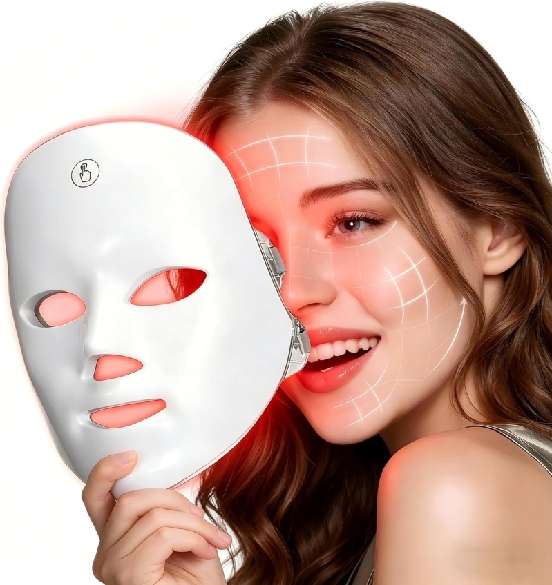 7-Color LED Red Light Therapy Mask for Face and Anti-Aging