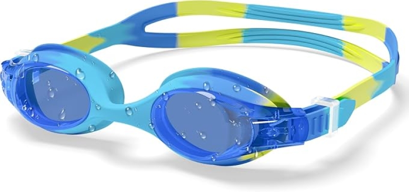 Aegend Kids Swim Goggles for Toddlers 3-8 with Anti-Fog and No-Hair-Pull Strap