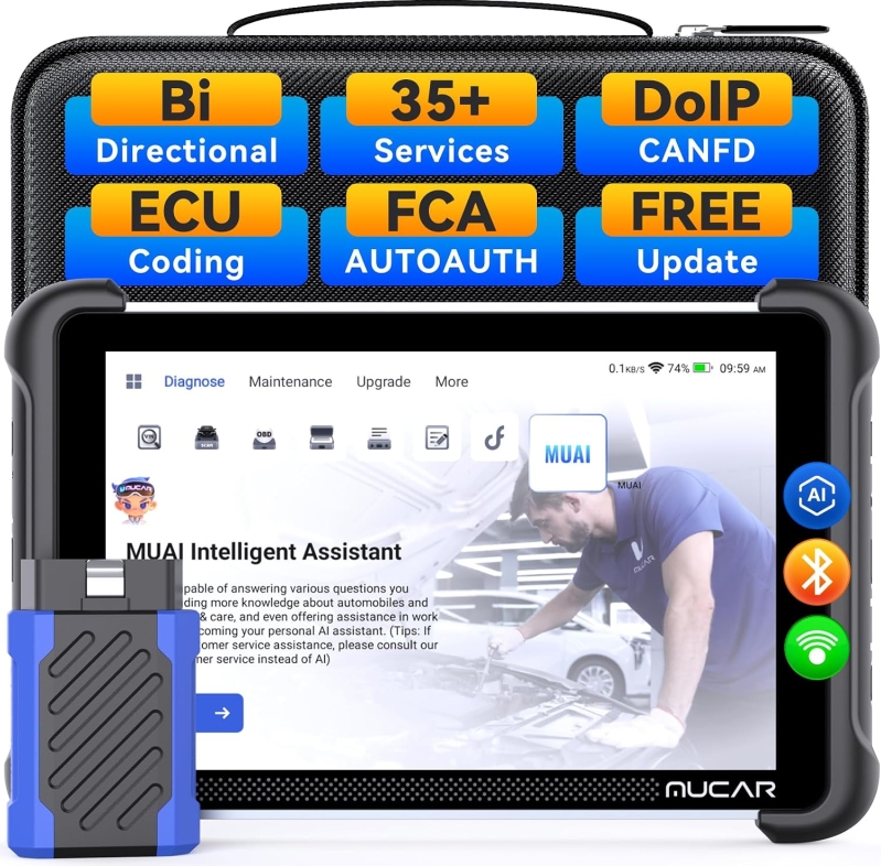 MUCAR 892BT AI-Assisted Bidirectional OBD2 Scan Tool with ECU Coding (8