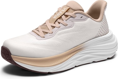 Vilanva Women's Walking Shoes – Cushioned Lightweight Running Sneakers with Slip-Resistant Sole, Breathable Woven Upper for Everyday Wear & Workouts