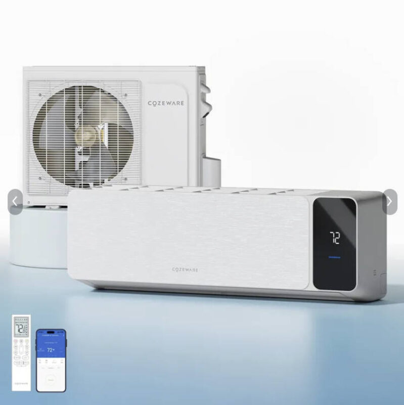 COZEWARE Visio Series 12000 BTU 20 SEER2 Ductless Mini Split AC with Heat Pump, 115V – Complete Installation Kit, 4D Airflow, WiFi & Voice Control