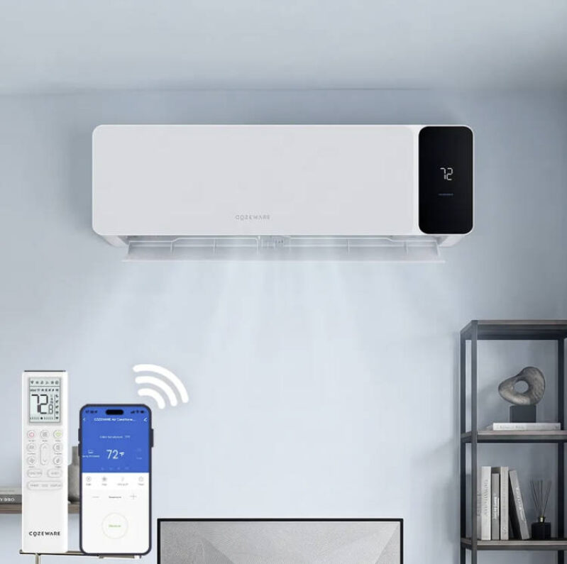 COZEWARE Visio Series 18000 BTU 20 SEER2 Mini Split AC with Heat Pump, 230V – Ductless System with 4D Sweeping Airflow, Smart App Control, R32 Refrigerant