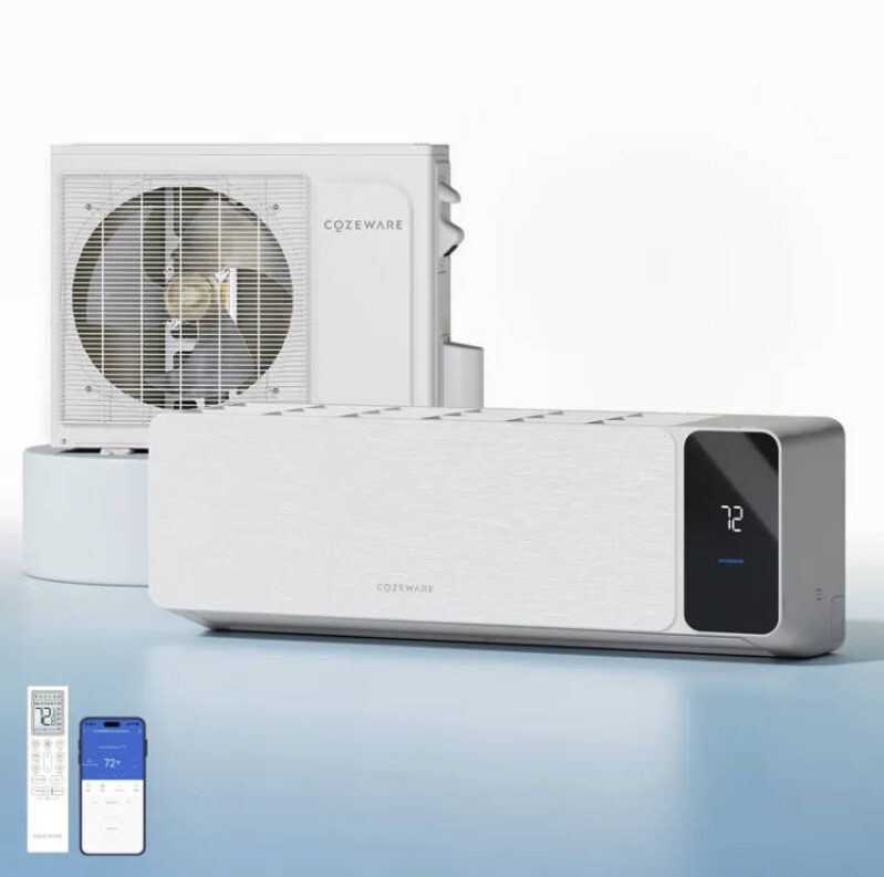 COZEWARE Visio Series 12000 BTU 20 SEER2 Ductless Mini Split AC with Heat Pump, 230V – Complete Installation Kit, 4D Airflow, WiFi & Voice Control