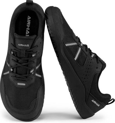 AIRHAS Men's Barefoot Shoes – Zero Drop Minimalist Gym Shoes with Anatomical Toe Box, Breathable Upper, Flexible Sole for Training & Deadlifts