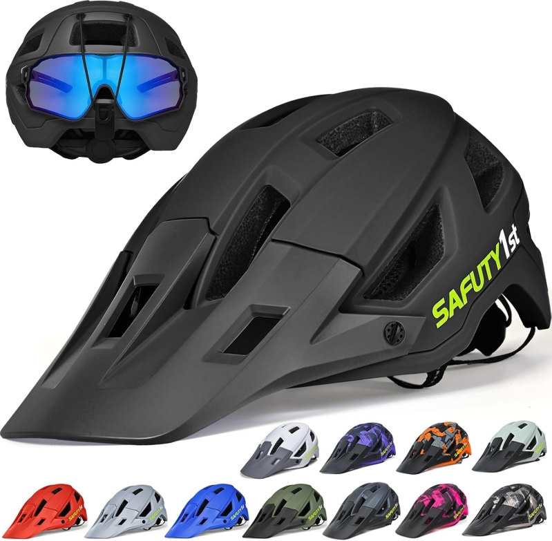 Adult Bike Helmet with Adjustable Visor and Micro-Dial Fit System (CPSC Certified)