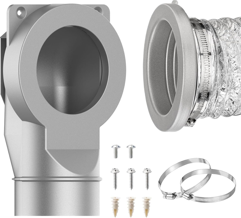 DV90 Magnetic Dryer Vent Connector Kit – 90 Degree Dryer Vent Coupling for 4