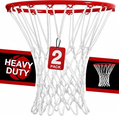 ReDaw Heavy-Duty 12-Loop Basketball Net Replacement 2-Pack