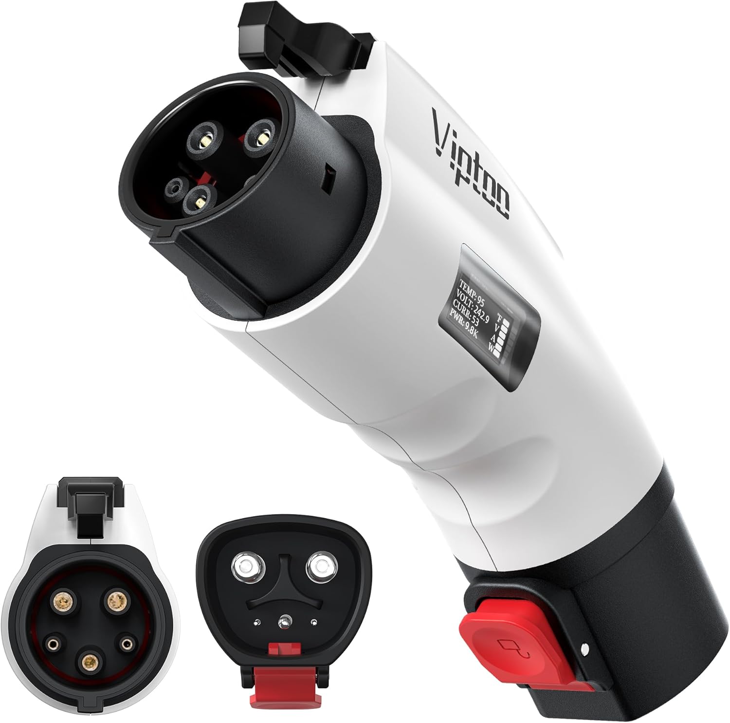 Tesla to J1772 Adapter | VIPTOO | 60A with Display - CP Deals