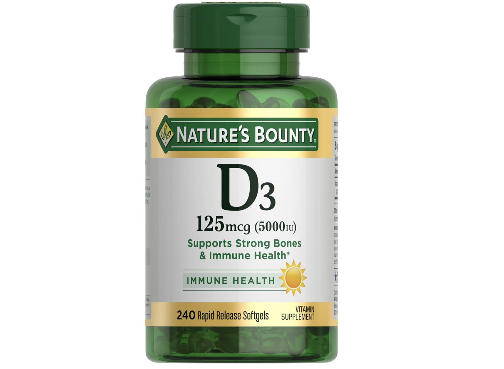 Nature’s Bounty Vitamin D3 5000 IU - Immune Support - CP Deals