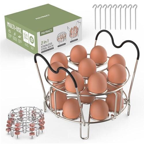 Stainless Steel Egg Rack - MAXRACY - CP Deals