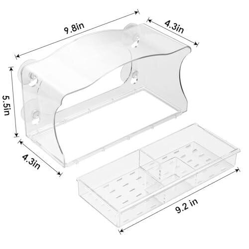 Bird Bath - Transparent Window Bird Bath with Sink - CP Deals