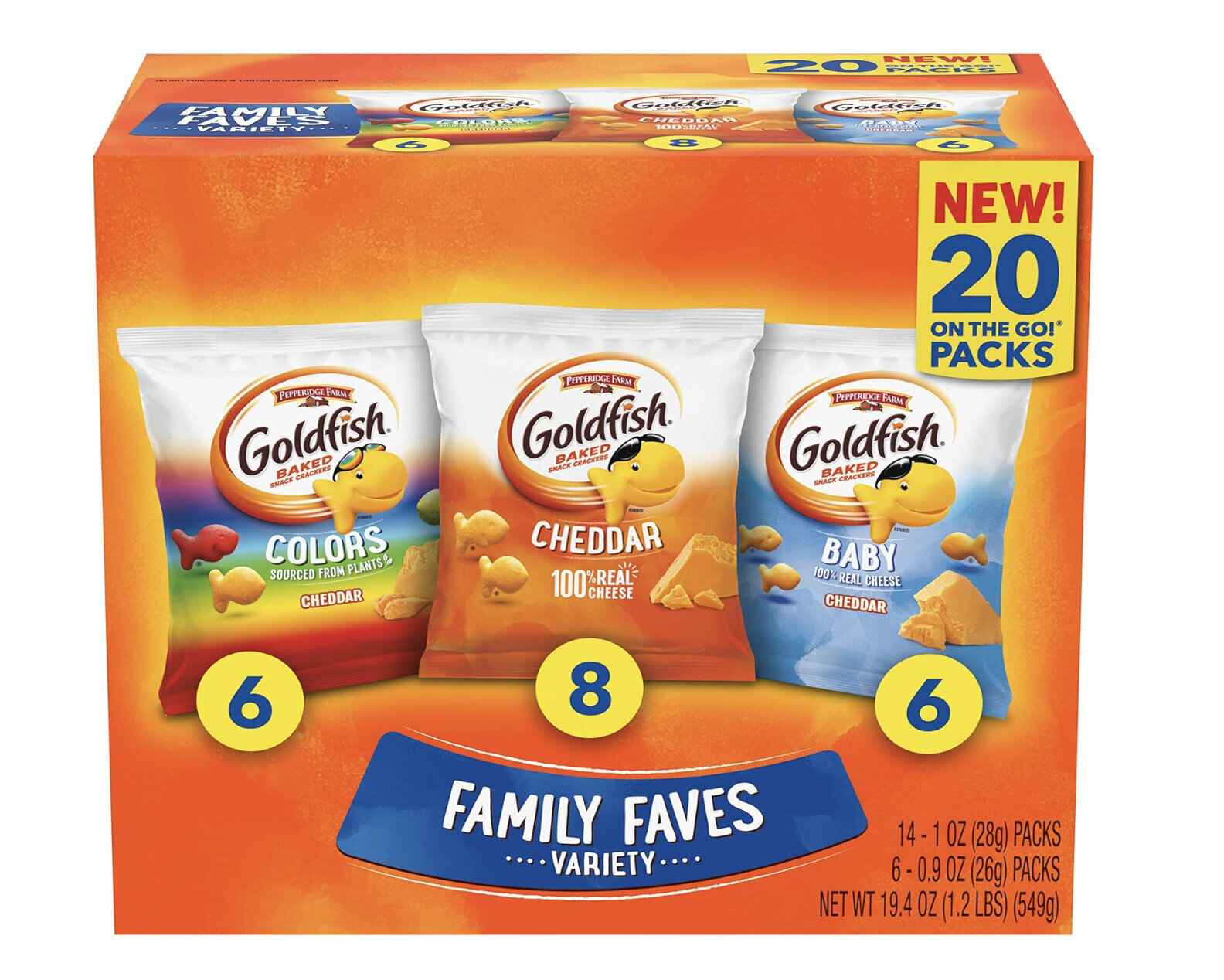 Goldfish Variety Pack - 20 Packs | Value Prop - CP Deals