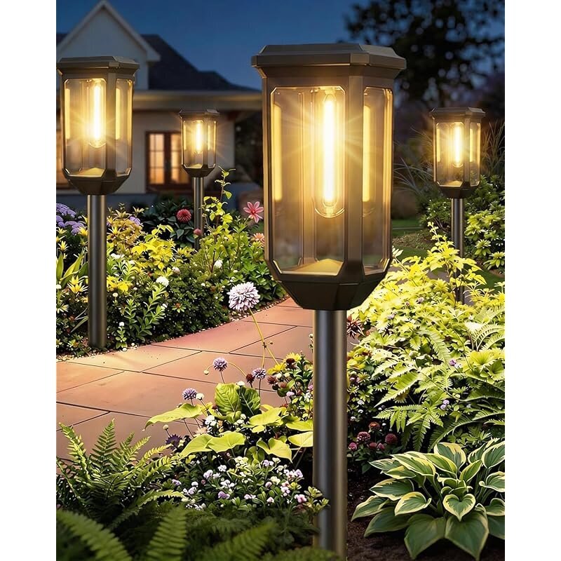 Tenmiro Solar Pathway Lights - Durable Outdoor Lighting - CP Deals