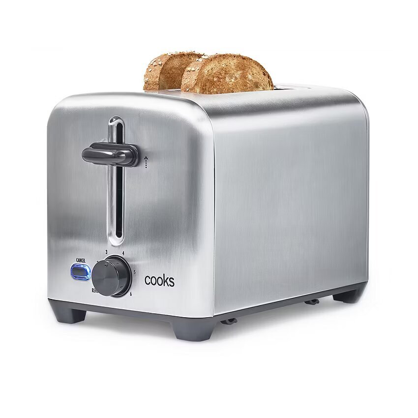 Cooks Toaster - 2 Slice, Stainless Steel, 750 Watt - CP Deals