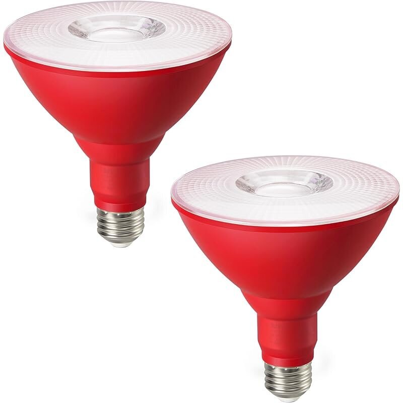 EDISHINE PAR38 Red LED Flood Lights - Holiday Decor - CP Deals